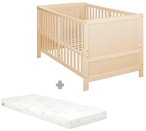 Postieľka s nastaviteľnou výškou 70x140 cm v prírodnej farbe Easy Sleep – Roba