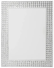 Crystal nástenné zrkadlo strieborné 80x100 cm