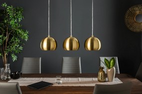 Závesná lampa Golden Ball 3 zlatá