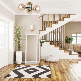 Prisadený luster MALENA 3xE14/5W/230V zlatá/čierna/dymová béžová