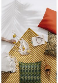 Svetlosivý pléd s podielom bavlny Euromant Skyline, 140 × 180 cm