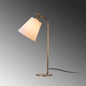 Stolová lampa v bielej a bronzovej farbe (výška 67 cm) Salihini – Opviq lights