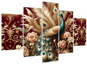 Obraz – Elegantný páv (150x105 cm)