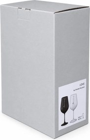 Crystalex poháre Love Black and White 550 ml 2 ks