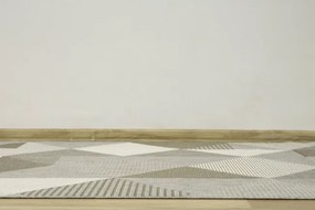 Šnúrkový koberec Foggia 16719/631 romby - sivý / krém