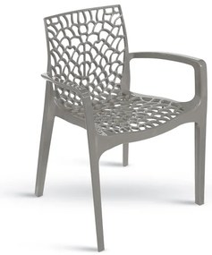 Stima Plastové kreslo GRUVYER Vyberte odtieň ->: Grigio Perla - sivá