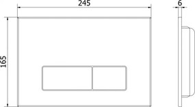 Mexen Fenix 13, splachovacie tlačidlo pre Mexen Fenix, chróm matný, 601302