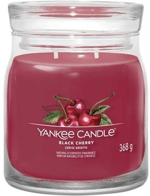 Yankee Candle vonná sviečka Signature v skle stredná Black Cherry, 368 g, M