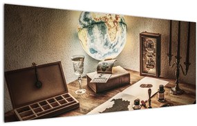 Obraz - cestovateľský stôl (120x50 cm)
