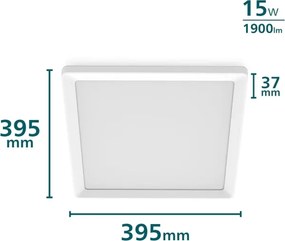 Philips - stmievateľné LED stropné svietidlo LED/15W/230V 2700K 39,5x39,5 cm