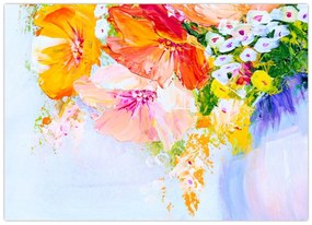 Obraz - Kvety, maľba (70x50 cm)