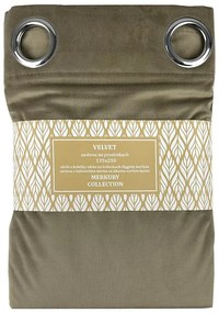 Záves na prechodkách Velvet 135x250 béžová/šedá Merkury Home