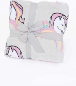 Detská deka do postieľky mikroplyš Exclusive 80 × 100 cm – Jednorožec