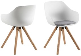 Designová stolička Tina biela