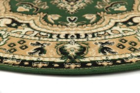 Zelený oválny koberec E951A GREEN ATLAS PP – do obývačky aj spálne Rozmer: 80x150 cm