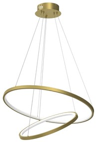 Závesné LED svietidlo Hoop, 2x LED 51w, 4000k, g