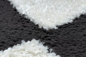 Dywany Łuszczów Kusový koberec Mode 8531 abstract cream/black - 140x190 cm