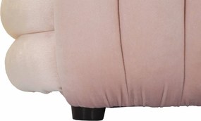 Lavica Softy 90 cm zamatová ružová