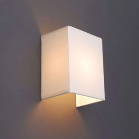 Rustikálna nástenná lampa biela - Vete