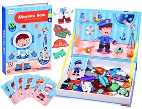 ZA3765 DR Magnetická kniha - pracovné povolania 59ks