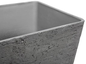 Kvetináč DOLES 43x39x39 cm (kameň) (sivá). Akcia -53%. Vlastná spoľahlivá doprava až k Vám domov. 1018866