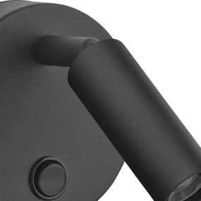 Nástenné bodové svietidlo ENZO 1xG9/8W/230V čierna