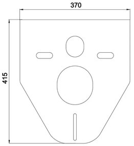 Mereo, WC komplet pre sádrokartón s príslušenstvom, MER-MM02SET