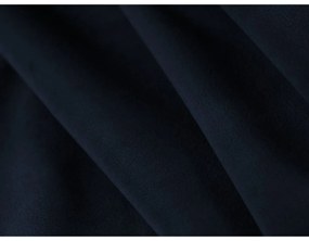 Tmavomodrá zamatová pohovka ľavý roh 264 cm Vanda – Mazzini Sofas