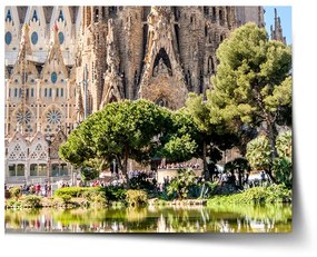 Sablio Plagát Barcelona Sagrada Familia - 90x60 cm