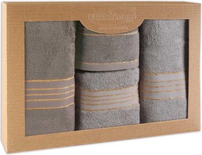 BAVLNENÉ UTERÁKY TIWANO SADA 2 KS 50X90 CM, 2 KS 70X140 CM VIACFAREBNÁ