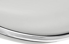 Barová stolička Shanghai - čierny rám - Biela