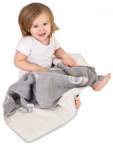Babymatex Detská deka Teddy sivá, 75 x 100 cm