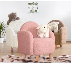Detské kreslo DORY svetloružové