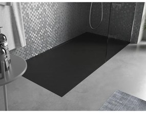 Mexen Amon, SMC obdĺžniková sprchová vanička 180 x 80 cm, čierna, 4F708018