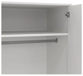 Biela šatníková skriňa 99x200 cm Bodo – Tvilum