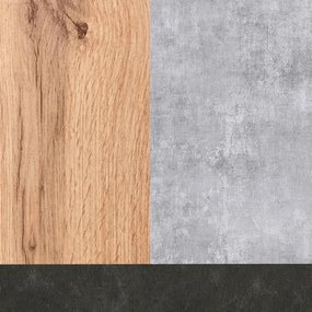 Kuchynská linka Nela II -  180/240, dub wotan / metropolis