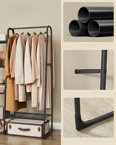 Stojan na oblečení Miltra 102 cm černý