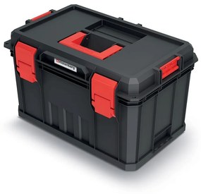 Kufor na náradie C, 2 prepážky + organizéry, čierna