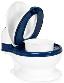 Nočník s odnímateľnou vložkou, uzavretým sedadlom pre deti a kefkou, ECOTOYS