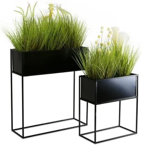 Stojan na kvety 50x44 cm čierna