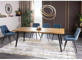 Rozkládací jídelní stůl Fresno 120/180 cm dub artisan/černý