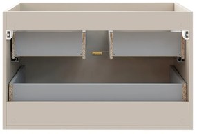 Závěsná skříňka pod umyvadlo Dalia Cashmere s deskou 60 cm kašmírová