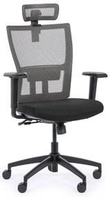 Kancelárska stolička AM, čierná/sivá