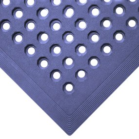 COBA Tuhá gumová rohož, protiúnavová pre prácu v stoji, guma, 0,9 x 1,5 m, modrá