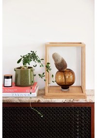 Súprava 2 zelených keramických kvetináčov Hübsch Herb