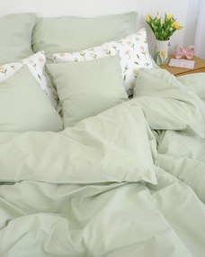 Bavlnená obliečka na vankúš Renforcé 40 × 60 cm - Sedmokrásky biele