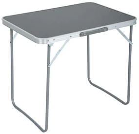 Turistický stolík ARES 70x50 cm sivý