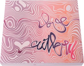 Darčekový set so srdiečkom 6 ks ružovo-zlatý — Love Cutlery - 116445