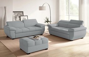 Trojsedák Speedway, svetlo šedá látka