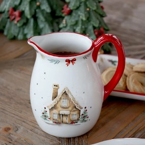 Vianočný keramický džbán Chalet de Noël - Ø 11 * 14 cm / 800ml